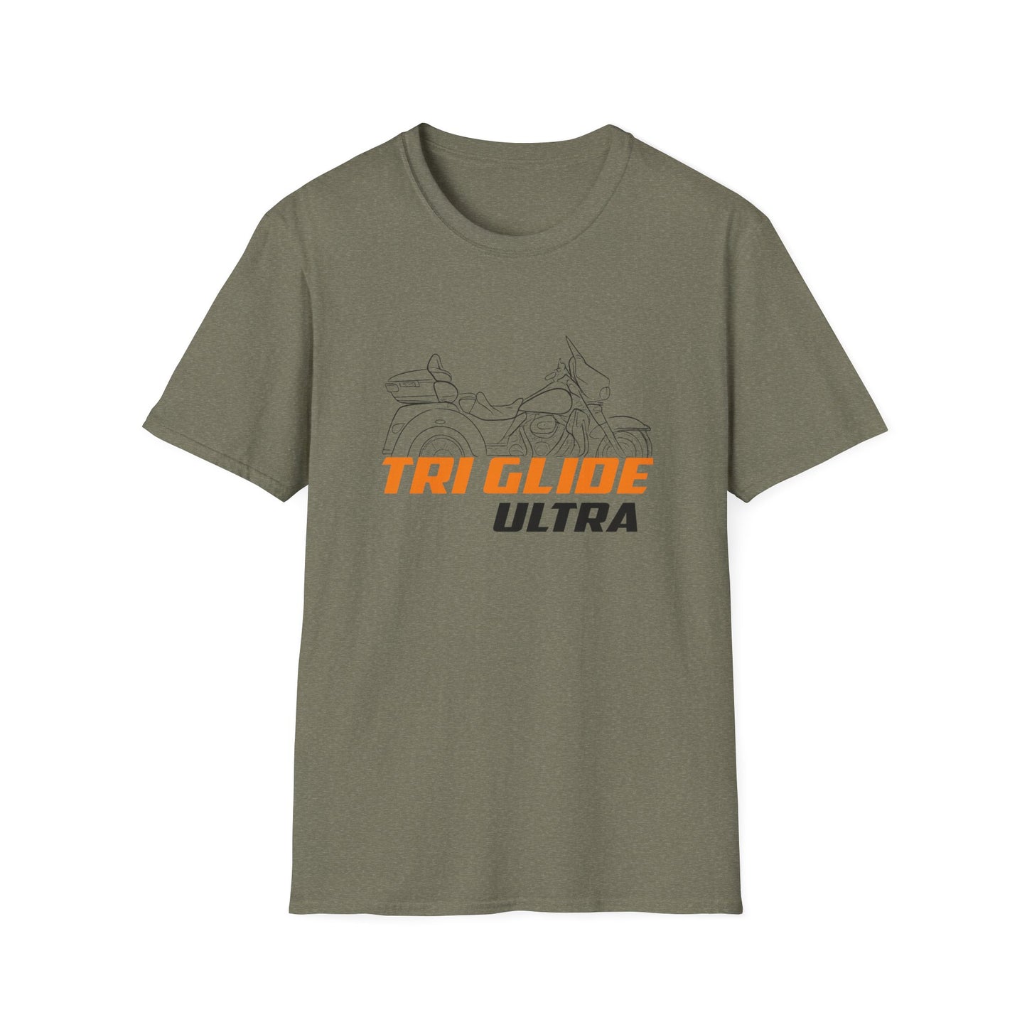 Unisex Motorcycle T-Shirt - Tri Glide Ultra Design, Gift for Bikers, Casual Wear, Summer Fashion, Adventure Apparel