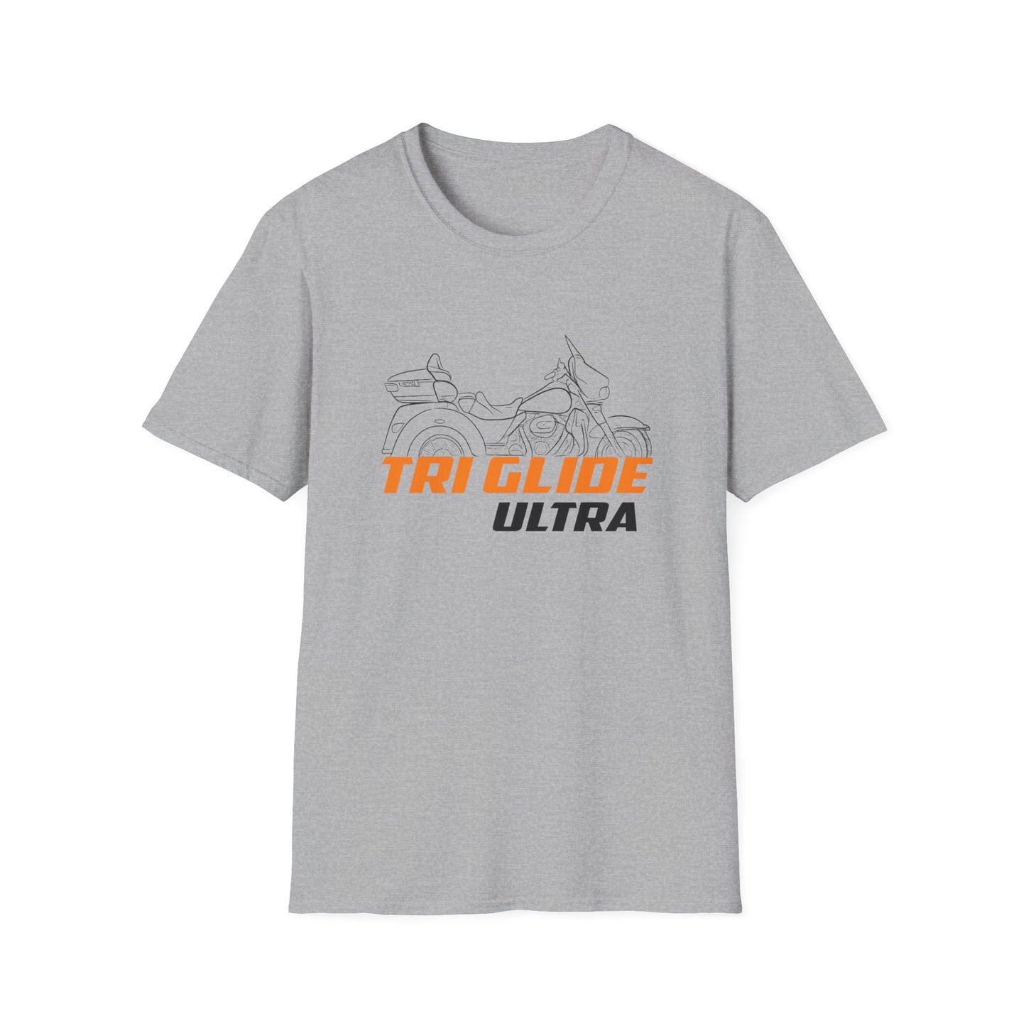 Unisex Motorcycle T-Shirt - Tri Glide Ultra Design, Gift for Bikers, Casual Wear, Summer Fashion, Adventure Apparel