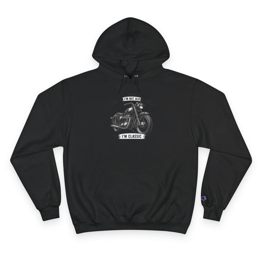 Classic Motorcycle Champion Hoodie - Perfect for Bikers, Casual Wear, Gifting, and Riding, Unique Design, Vintage Look