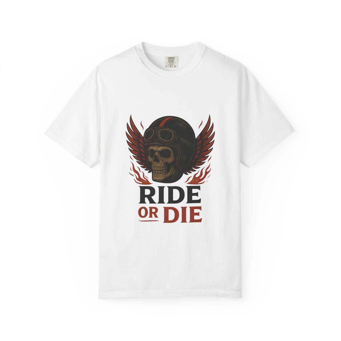 Ride or Die Unisex T-Shirt, Skull Graphic Tee, Biker Gift, Motorcycle Apparel, Casual Wear, Adventure Shirt