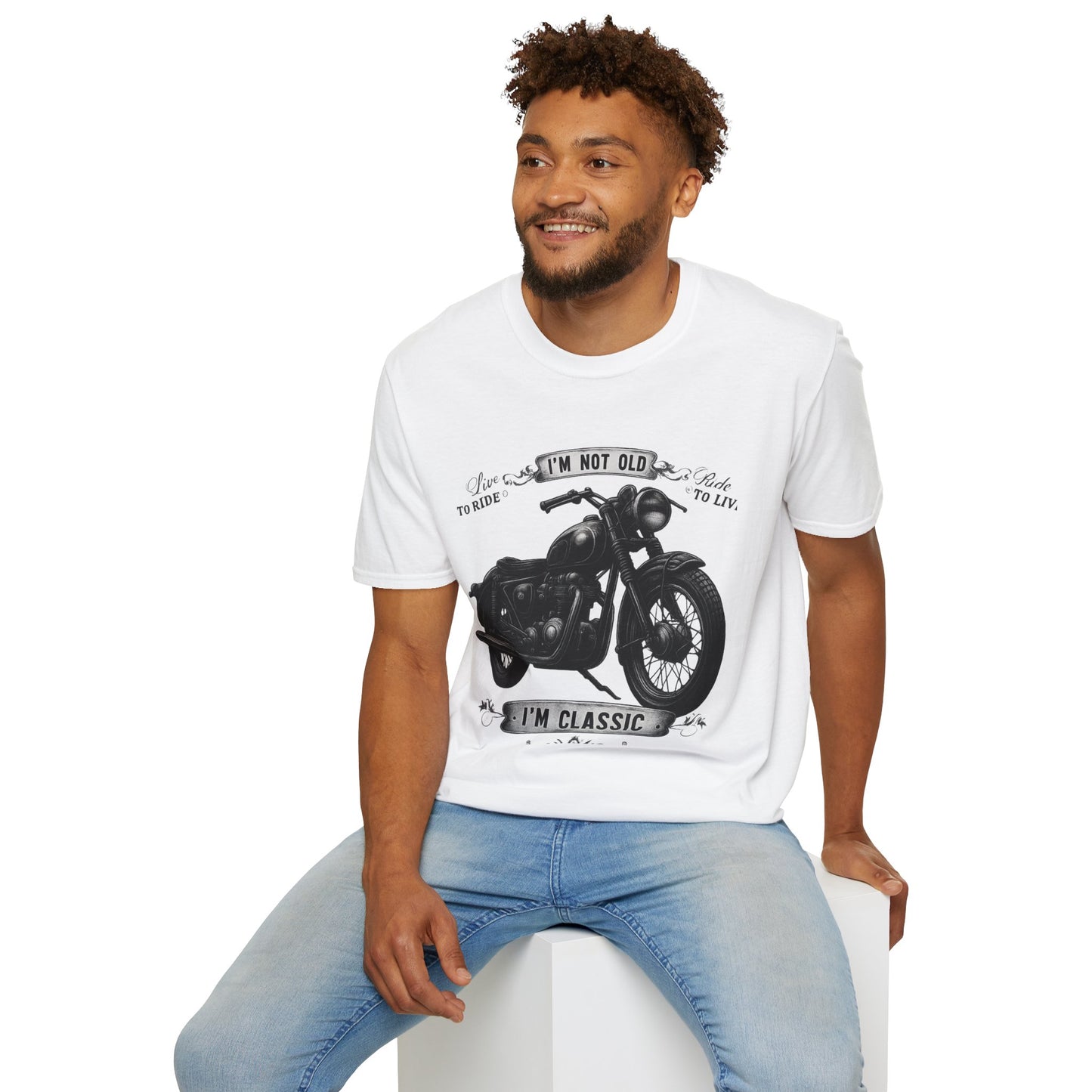 Classic Motorcycle Unisex T-Shirt | Funny Retro Tee for Bikers, Perfect Gift for Motor Enthusiasts, Birthday, Father's Day, Casual Wear