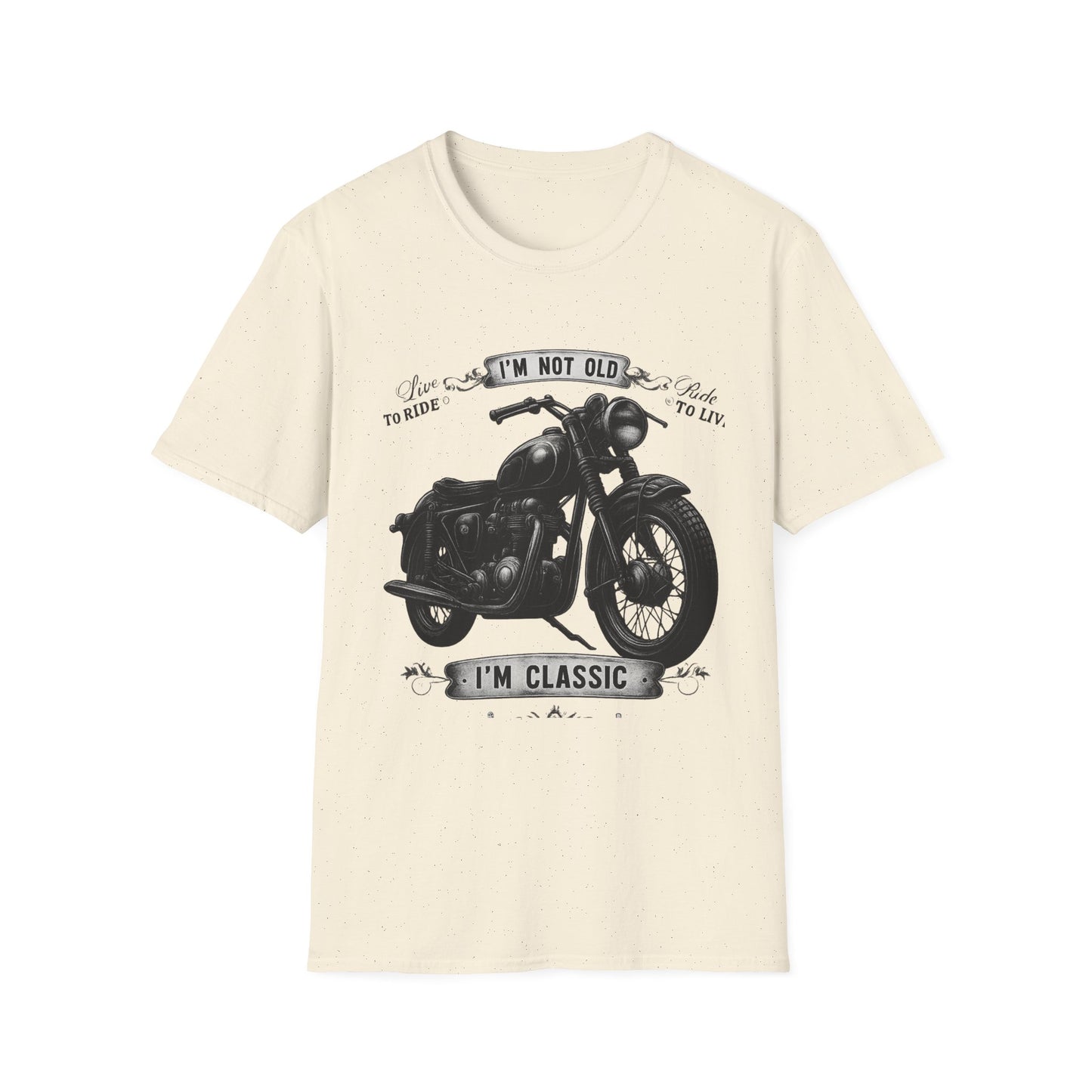 Classic Motorcycle Unisex T-Shirt | Funny Retro Tee for Bikers, Perfect Gift for Motor Enthusiasts, Birthday, Father's Day, Casual Wear