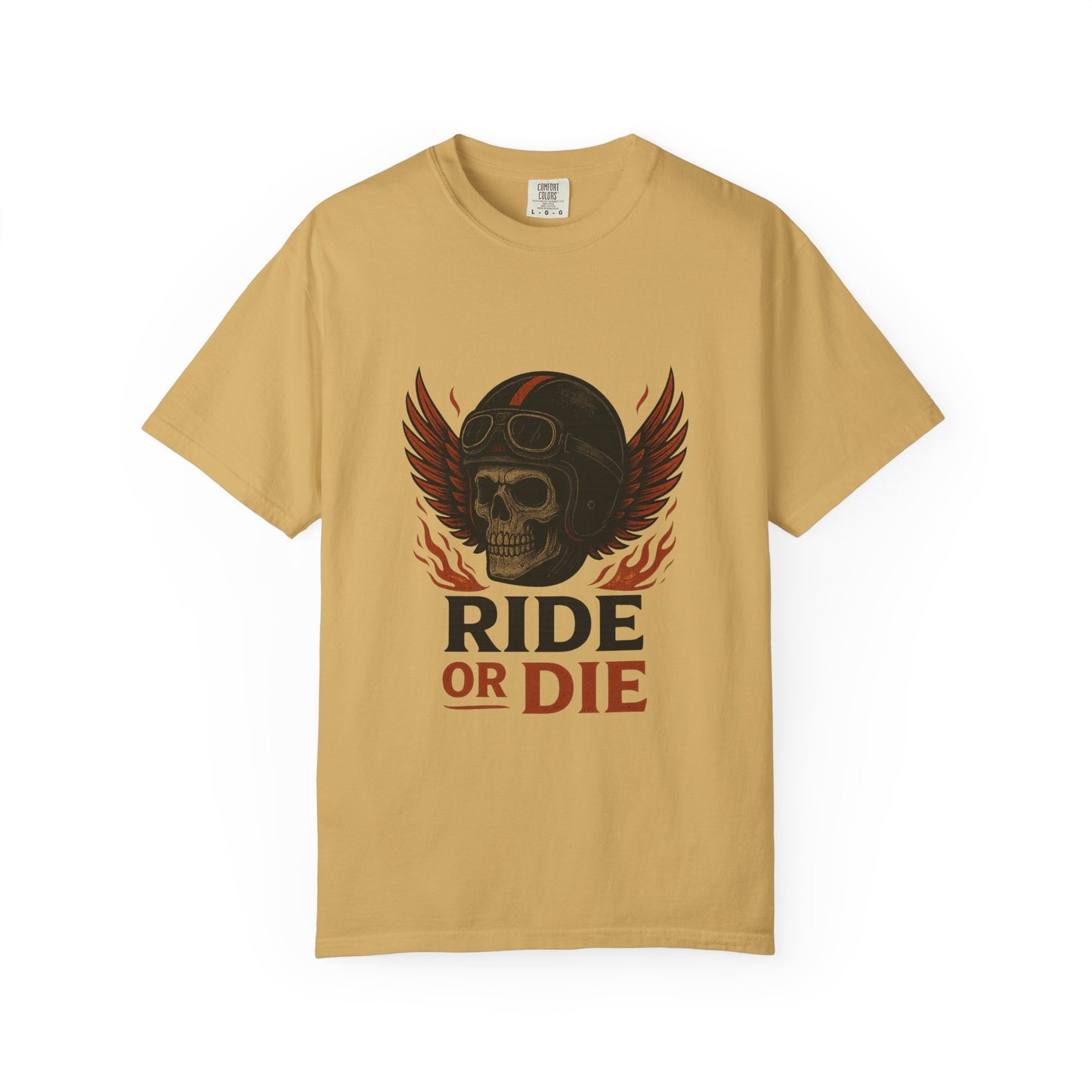 Ride or Die Unisex T-Shirt, Skull Graphic Tee, Biker Gift, Motorcycle Apparel, Casual Wear, Adventure Shirt