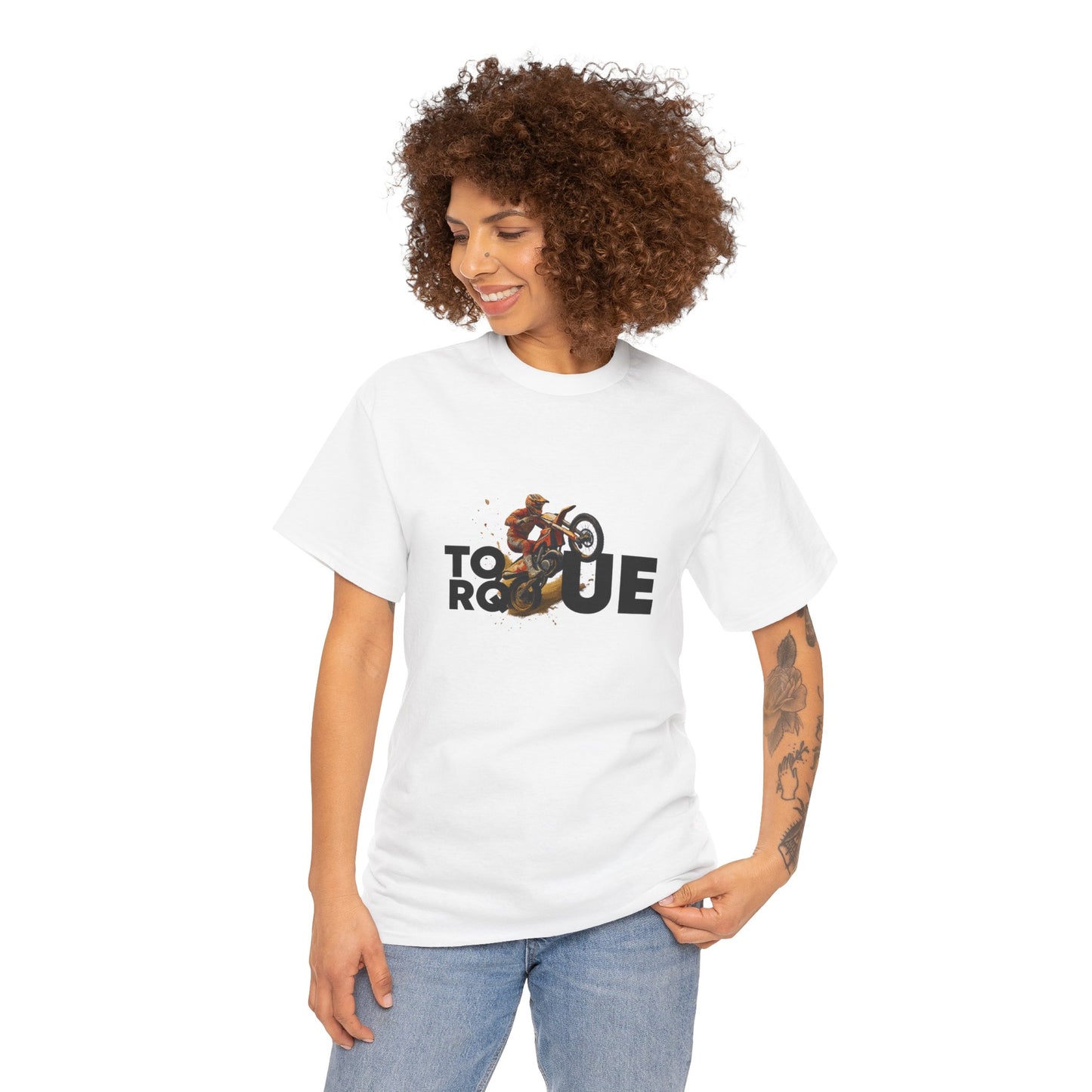 Unisex Heavy Cotton Tee, Cool Motorbike Graphic Tee, Casual Everyday Wear, Gift for Riders, Motorcycle Enthusiast Shirt, Perfect for Events