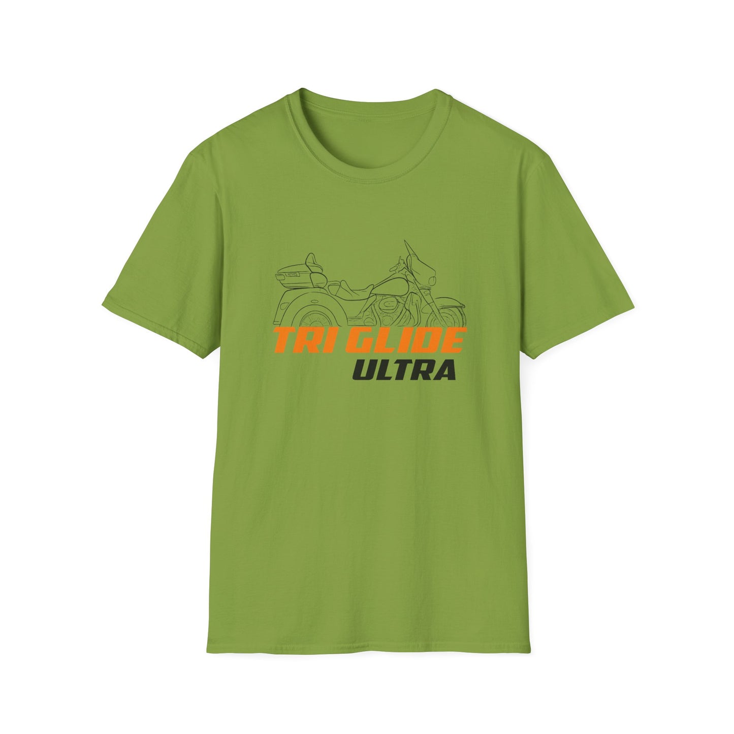 Unisex Motorcycle T-Shirt - Tri Glide Ultra Design, Gift for Bikers, Casual Wear, Summer Fashion, Adventure Apparel