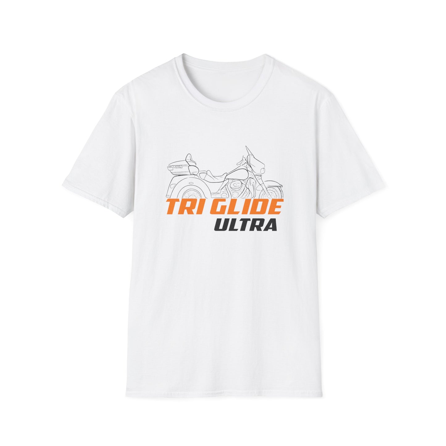 Unisex Motorcycle T-Shirt - Tri Glide Ultra Design, Gift for Bikers, Casual Wear, Summer Fashion, Adventure Apparel