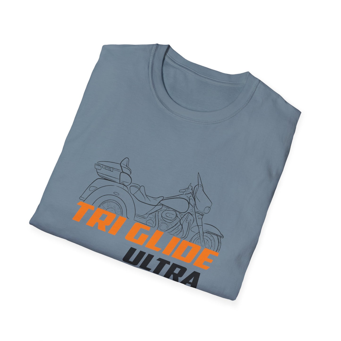 Unisex Motorcycle T-Shirt - Tri Glide Ultra Design, Gift for Bikers, Casual Wear, Summer Fashion, Adventure Apparel