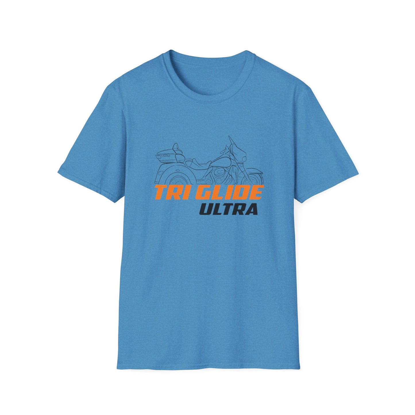 Unisex Motorcycle T-Shirt - Tri Glide Ultra Design, Gift for Bikers, Casual Wear, Summer Fashion, Adventure Apparel