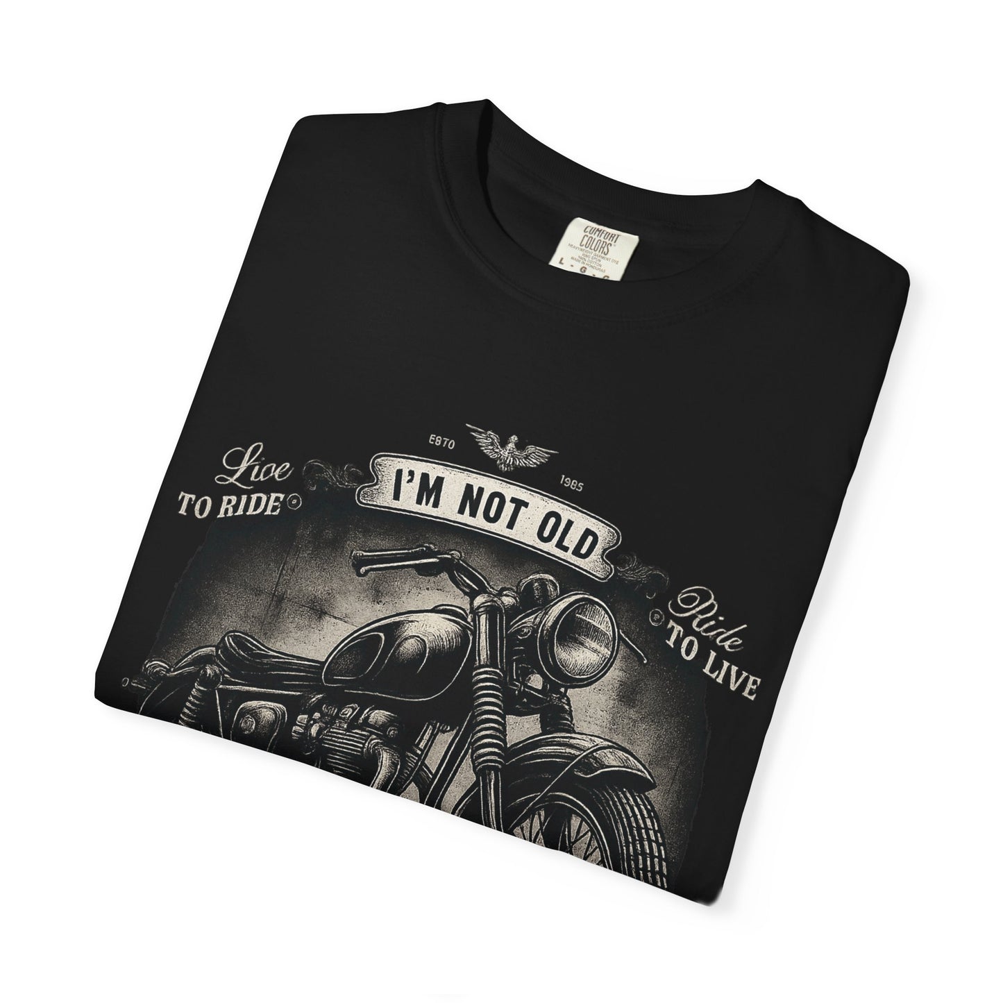Classic Motorcycle Graphic Tee, Vintage Bike Unisex T-Shirt, Gift for Dad, Birthday Apparel, Retro Rider Shirt