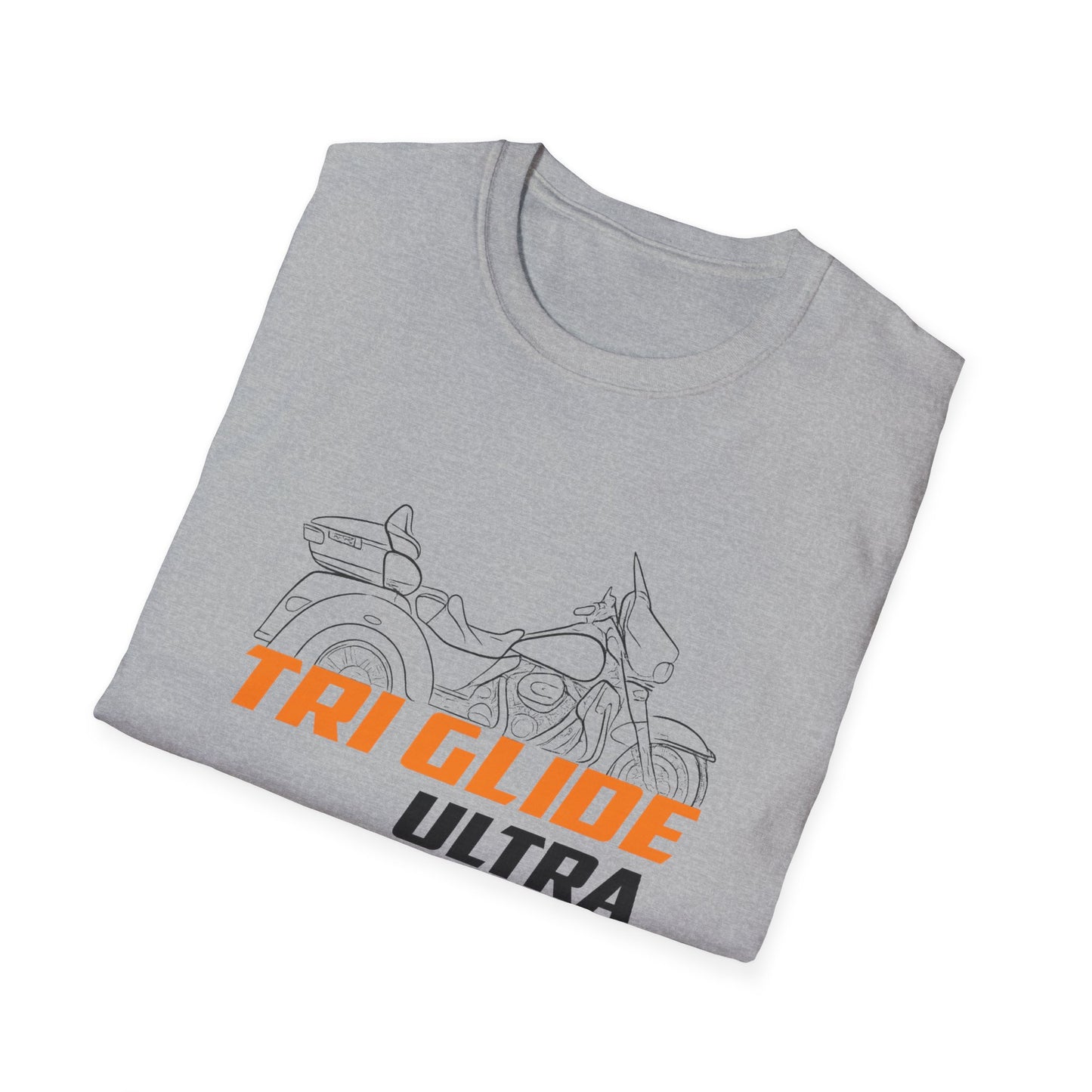Unisex Motorcycle T-Shirt - Tri Glide Ultra Design, Gift for Bikers, Casual Wear, Summer Fashion, Adventure Apparel