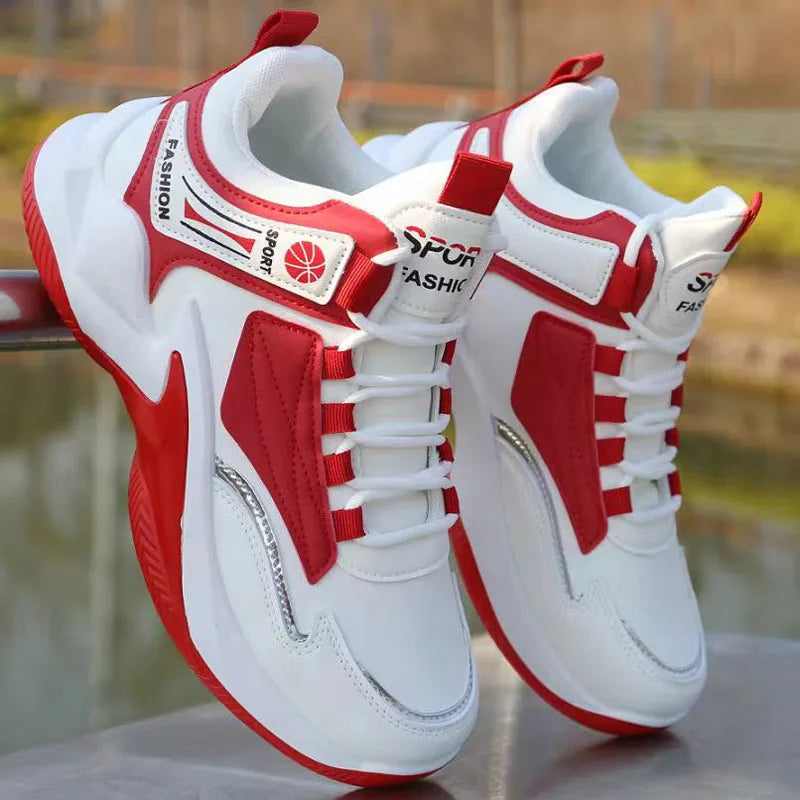 Hot Sales Basketball Shoes Men High-top Sports Shoes Cushioning Hombre Athletic sapato masculino Comfortable White Sneaker Male