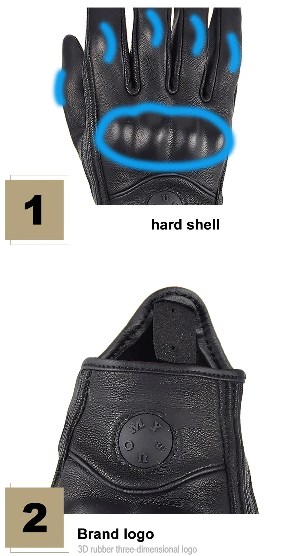 Suomy Vinatge Goatskin Motorcycle Gloves Summer Men Black Retro Leather Motorbike Motocross Glove Lady Motorcyclist Guantes