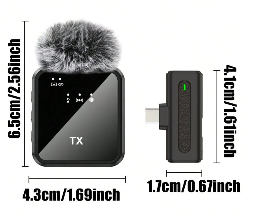 Pack Wireless Lavalier Microphones for iPhone & iPad