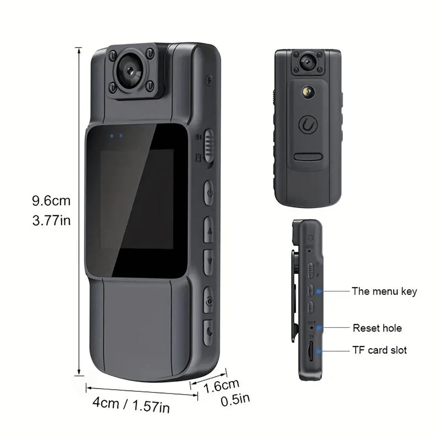REMAX Portable HD 1080p Body Camera with Clip – Mini Multifunctional Recorder