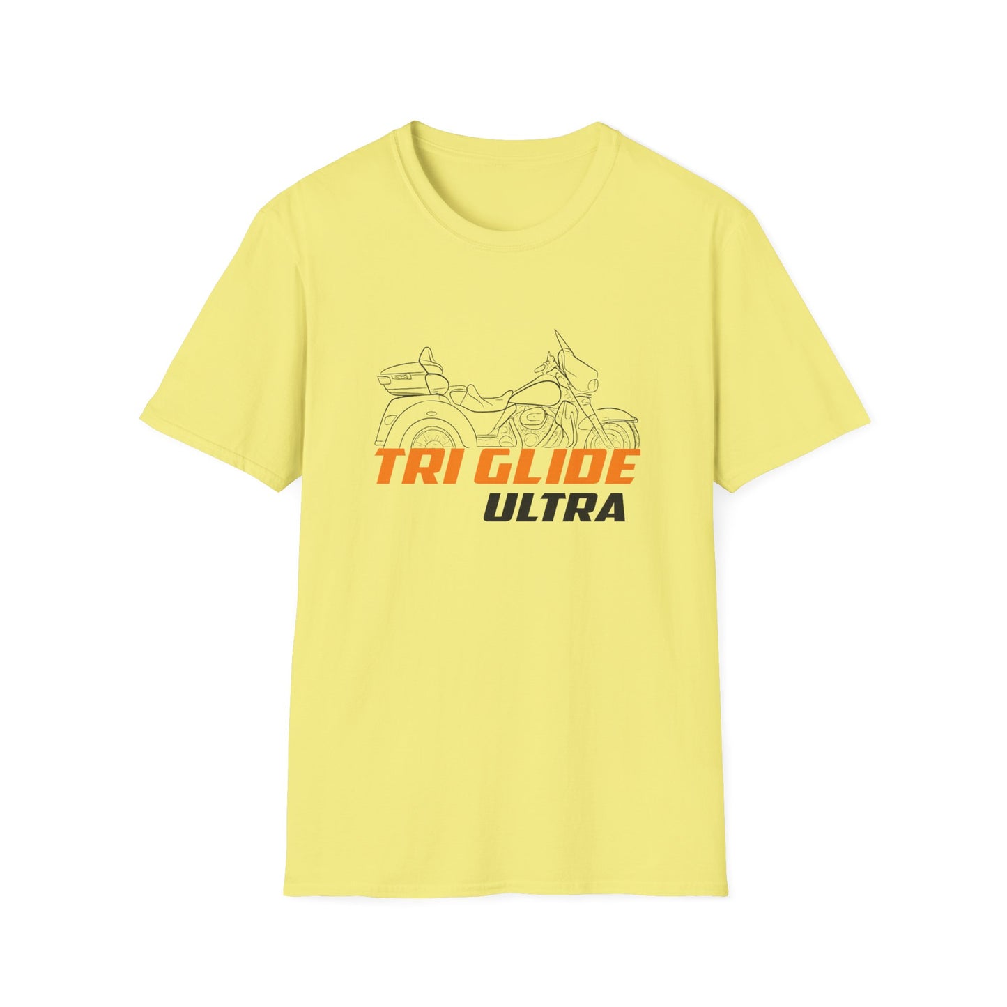 Unisex Motorcycle T-Shirt - Tri Glide Ultra Design, Gift for Bikers, Casual Wear, Summer Fashion, Adventure Apparel