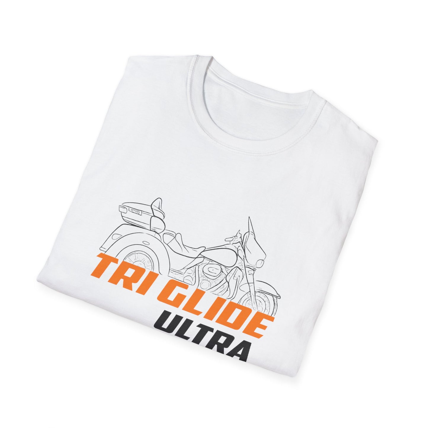 Unisex Motorcycle T-Shirt - Tri Glide Ultra Design, Gift for Bikers, Casual Wear, Summer Fashion, Adventure Apparel