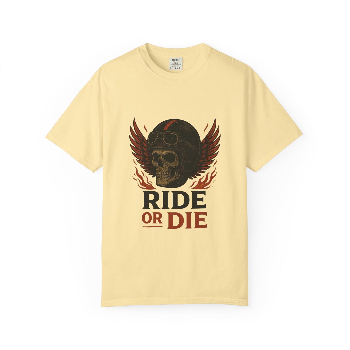 Ride or Die Unisex T-Shirt, Skull Graphic Tee, Biker Gift, Motorcycle Apparel, Casual Wear, Adventure Shirt