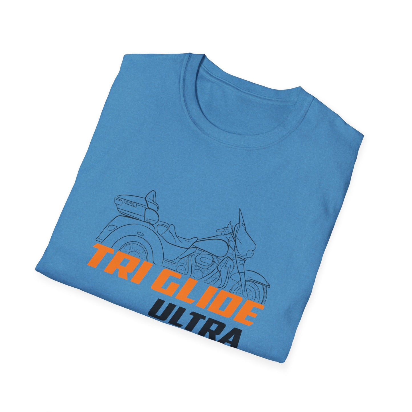 Unisex Motorcycle T-Shirt - Tri Glide Ultra Design, Gift for Bikers, Casual Wear, Summer Fashion, Adventure Apparel