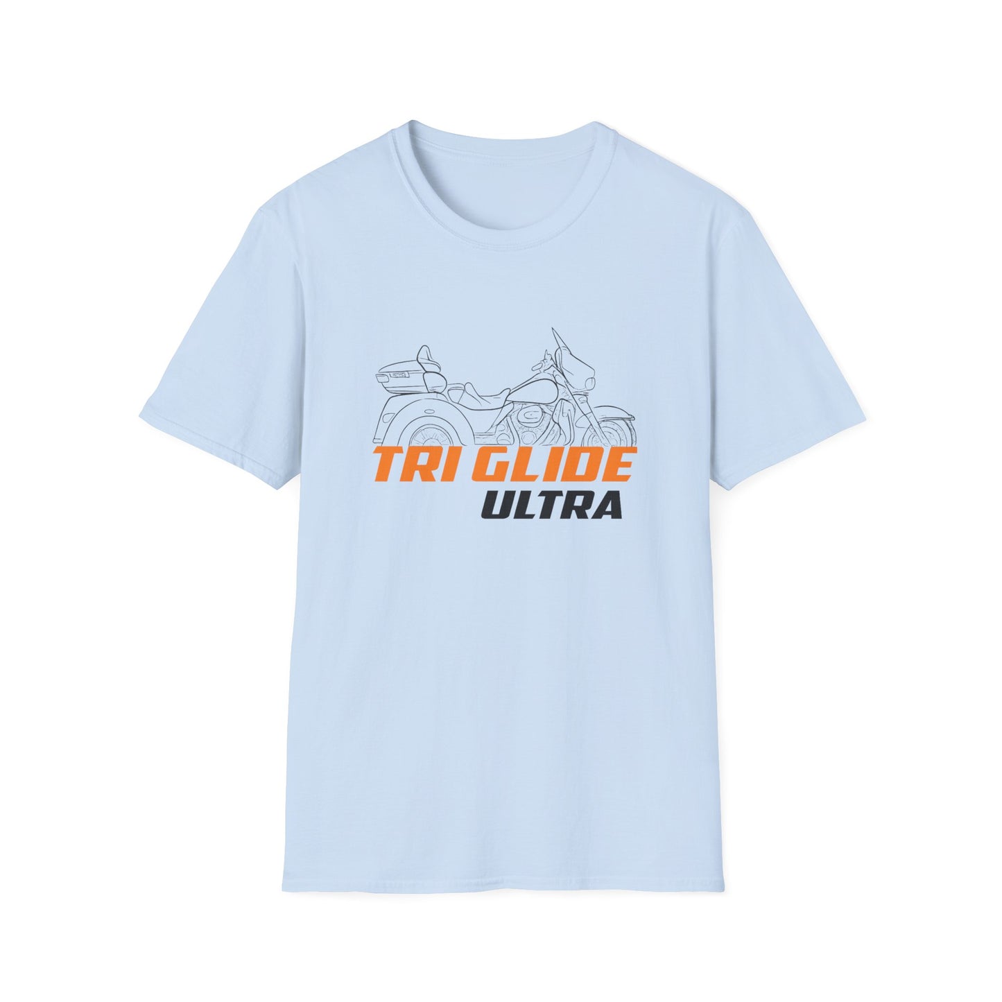 Unisex Motorcycle T-Shirt - Tri Glide Ultra Design, Gift for Bikers, Casual Wear, Summer Fashion, Adventure Apparel
