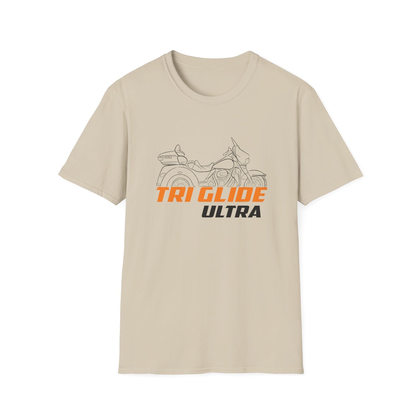 Unisex Motorcycle T-Shirt - Tri Glide Ultra Design, Gift for Bikers, Casual Wear, Summer Fashion, Adventure Apparel