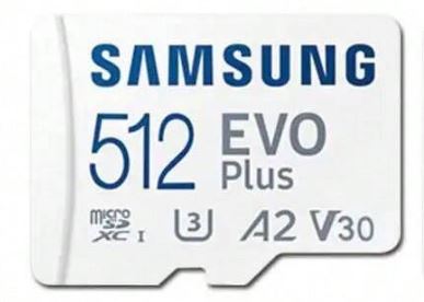 Samsung EVO Plus 512GB microSDXC Card | 4K UHD Video, A2 App Speed, U3, V30, 130MB/s