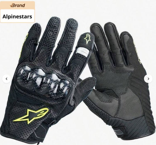 Alpinestars SMX-1 Air V2 Vented Motorcycle Gloves | Carbon Knuckle, Touchscreen