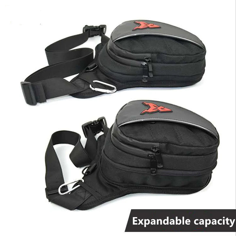 Men Fanny Waist Pack Waterproof Leg Bag Drop Messenger Shoulder Bags Travel Motorcycle Tactical Chest Pouch Bum Hip Belt Purse