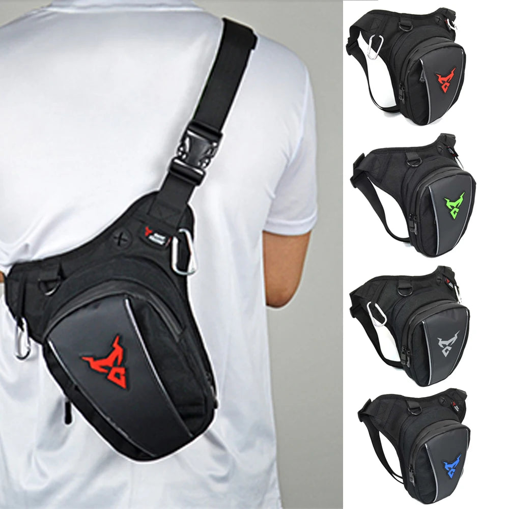 Men Fanny Waist Pack Waterproof Leg Bag Drop Messenger Shoulder Bags Travel Motorcycle Tactical Chest Pouch Bum Hip Belt Purse
