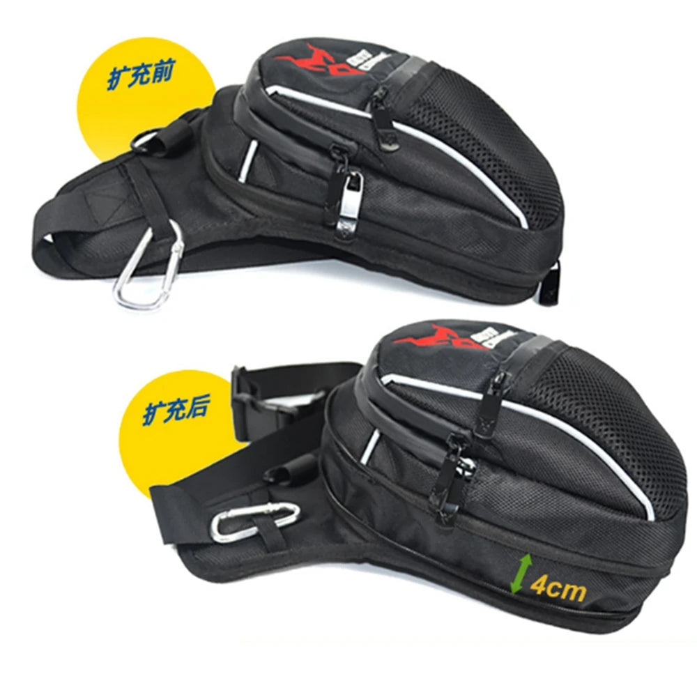 Men Fanny Waist Pack Waterproof Leg Bag Drop Messenger Shoulder Bags Travel Motorcycle Tactical Chest Pouch Bum Hip Belt Purse