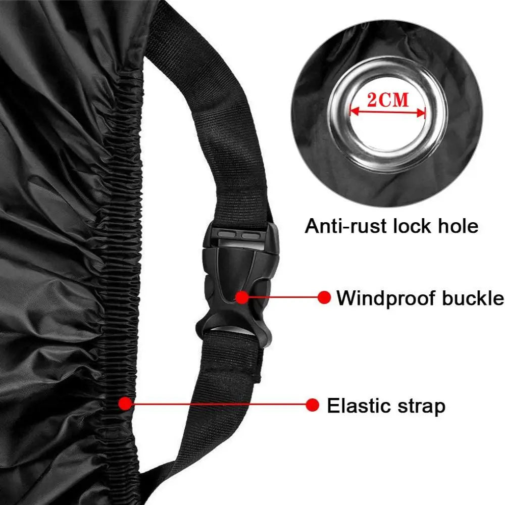 Waterproof Motorcycle Cover Premium Oxford Cloth Dust Protection Sunscreen Rain and Snow Motorcycle Raincoat Cover Outdoor Gear