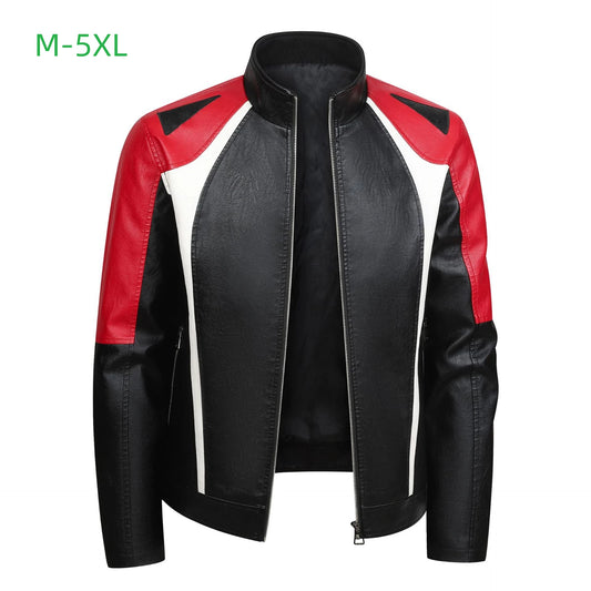Motorcycle Jacket 2025 New Korean Style Jacket Men's Leather Jacket Jacket Men's Slim Fit Motorcycle Suit Men's Windproof Jacket