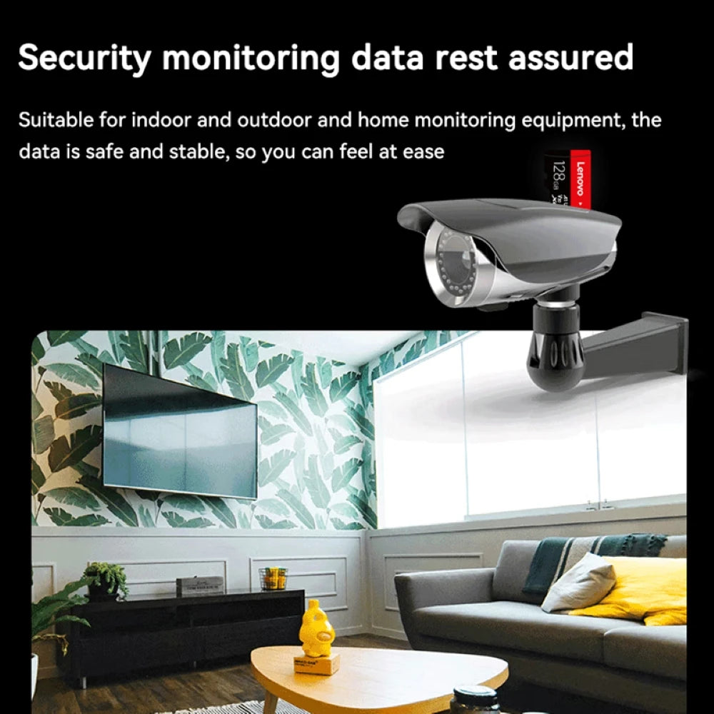 Lenovo Memory Card 512GB 256GB 128GB 64GB 32GB U3 V30 4K Full HD Micro TF Mini SD Card TF Memory Flash Card for Phone/Computer