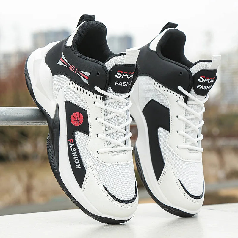 Hot Sales Basketball Shoes Men High-top Sports Shoes Cushioning Hombre Athletic sapato masculino Comfortable White Sneaker Male