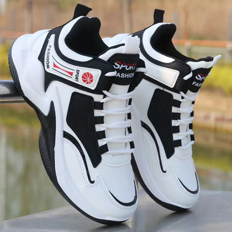 Hot Sales Basketball Shoes Men High-top Sports Shoes Cushioning Hombre Athletic sapato masculino Comfortable White Sneaker Male