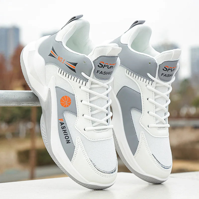 Hot Sales Basketball Shoes Men High-top Sports Shoes Cushioning Hombre Athletic sapato masculino Comfortable White Sneaker Male