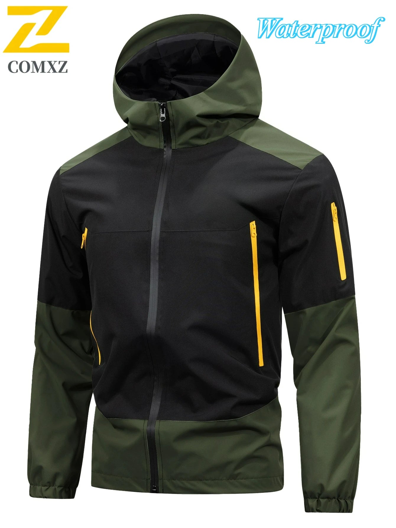 American Street Sports Jacket Men's Autumn 2025 New Casual Waterproof Loose Work Windbreaker Jackets Outdoor Hunting Hooded Coat