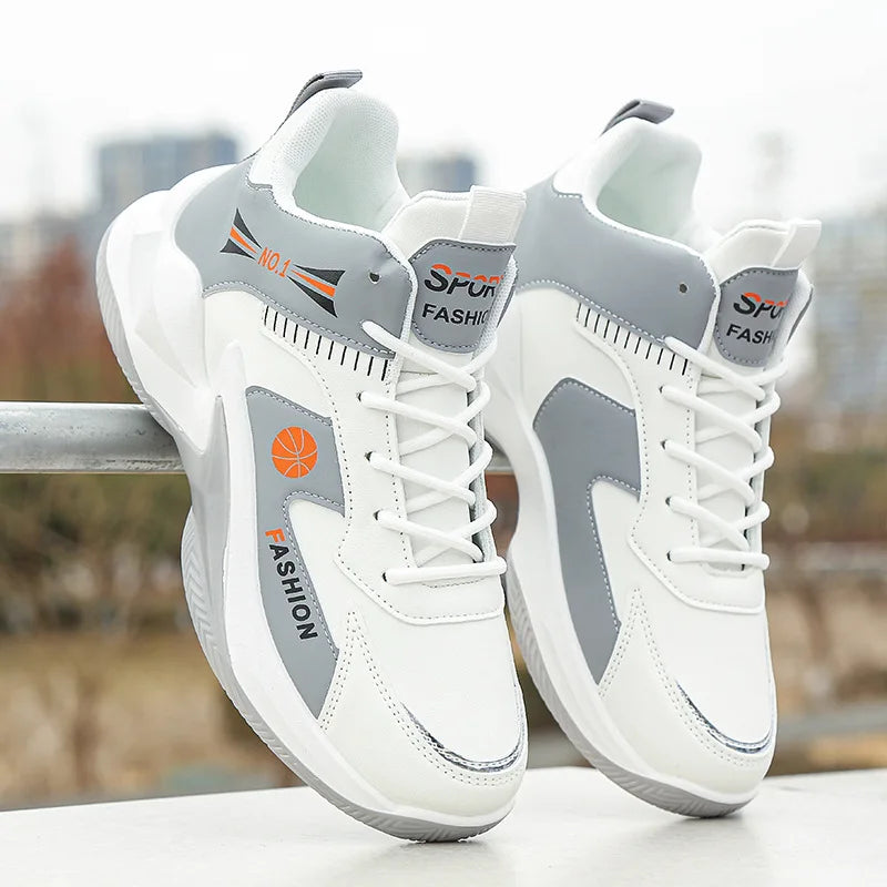 Hot Sales Basketball Shoes Men High-top Sports Shoes Cushioning Hombre Athletic sapato masculino Comfortable White Sneaker Male