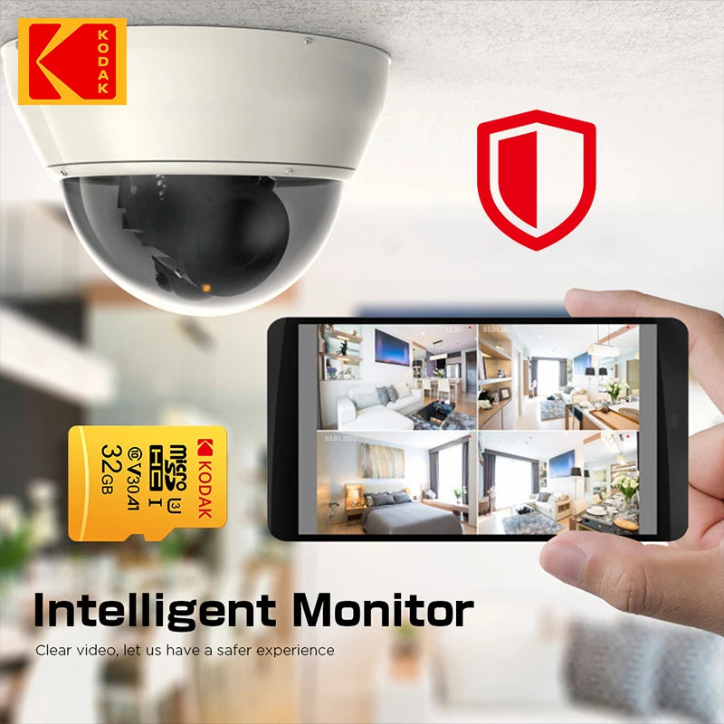 New KODAK Micro SD card 128GB Flash Memory Card microsd  256GB U3 TF Card 4K Class 10 MicroSD Card U3 UHS-I Card + sd adapter