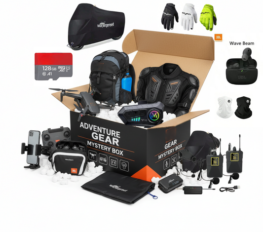 Ultimate Adventure Rider's Mastery Box: Drone, Intercom, Armored Jacket, JBL Audio & More